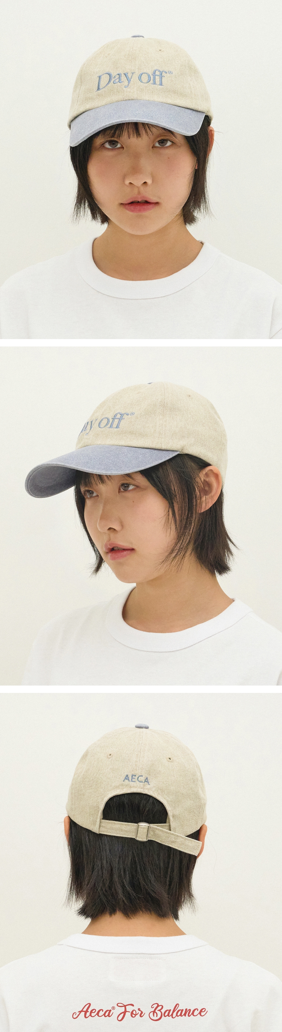MUSINSA公式 | AECA WHITE DAY OFF CAP-WASHED BEIGE